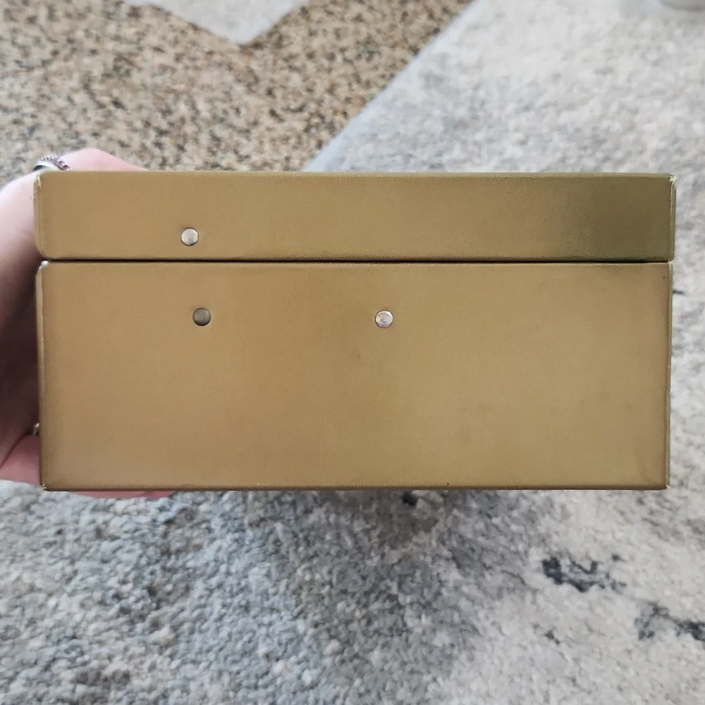 Vintage Princess Gardner Gold Jewelry Box